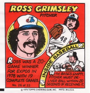 1979 Topps Comics       026      Ross Grimsley